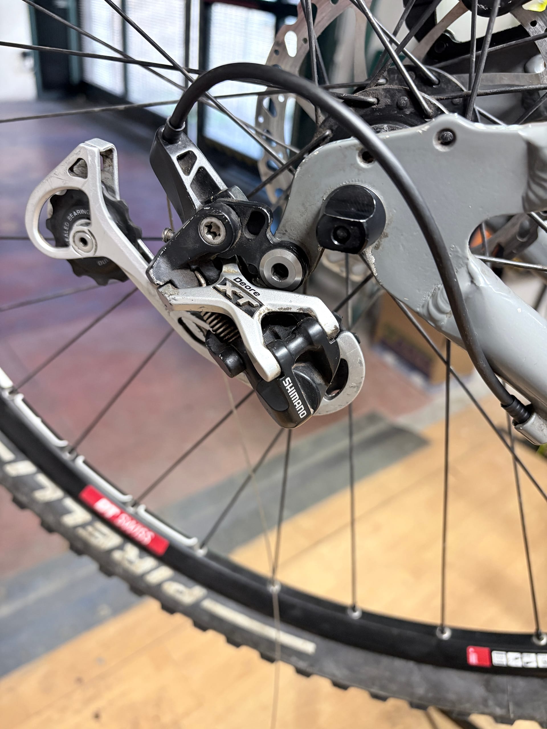 deragliatore posteriore